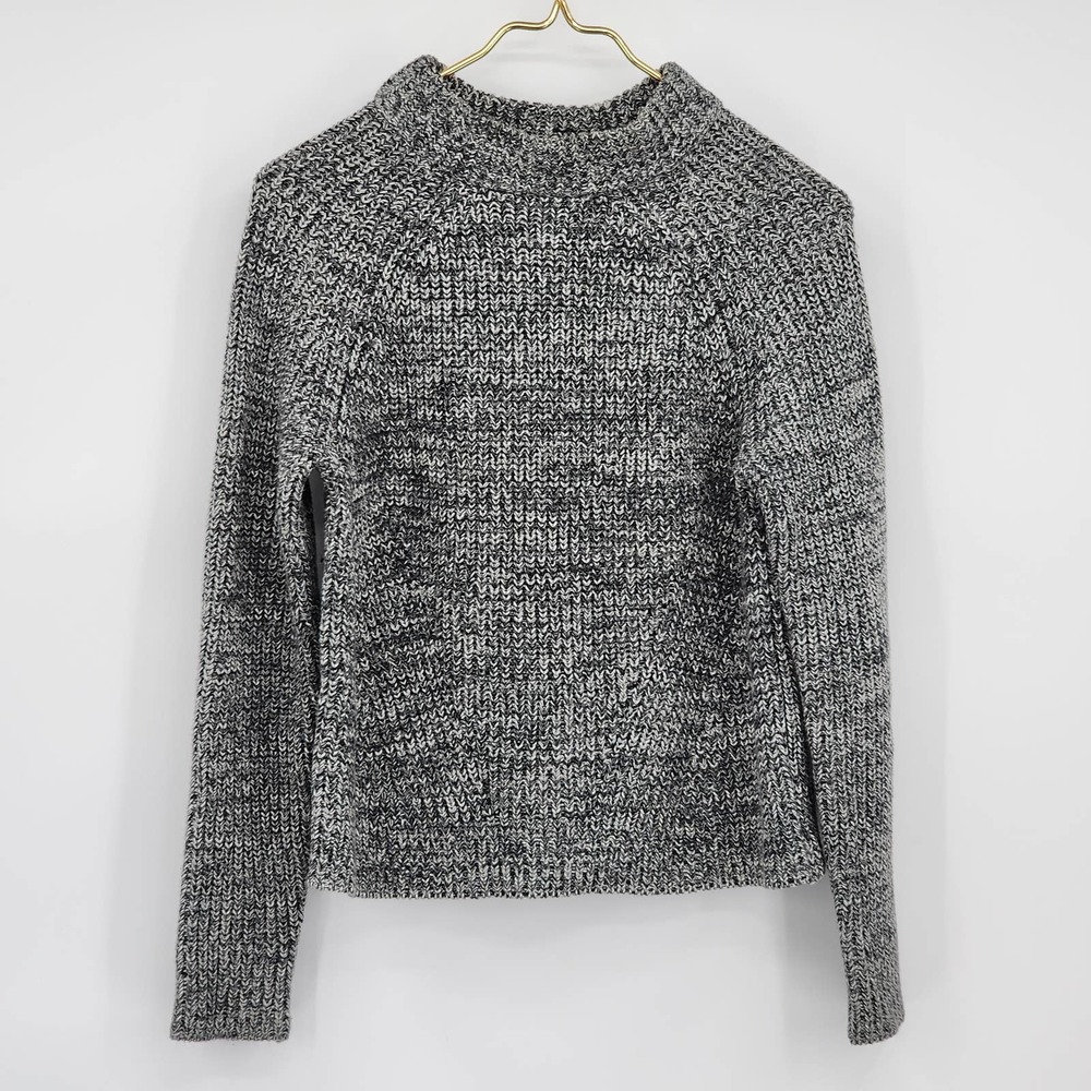 Marine Layer Cleo Mock Neck Sweater Knit Marled Size XS
